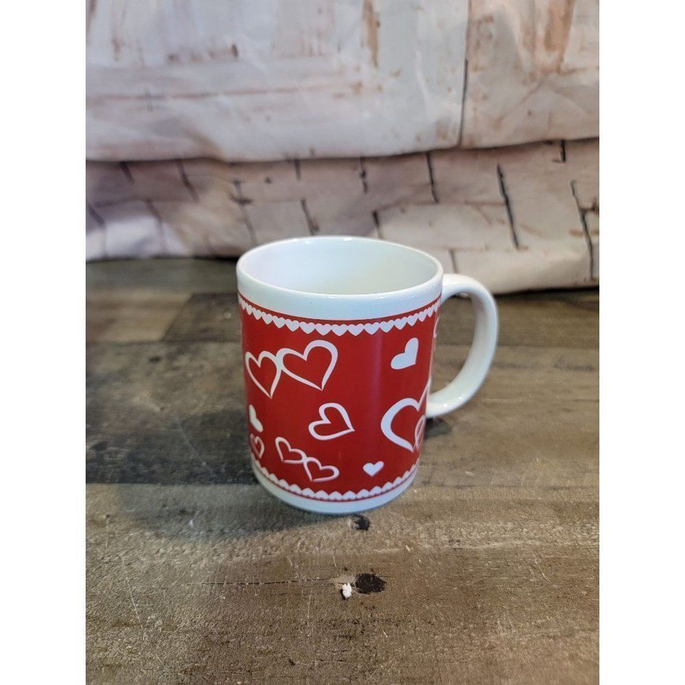 Ceramic heart valentines day mug‎ decor